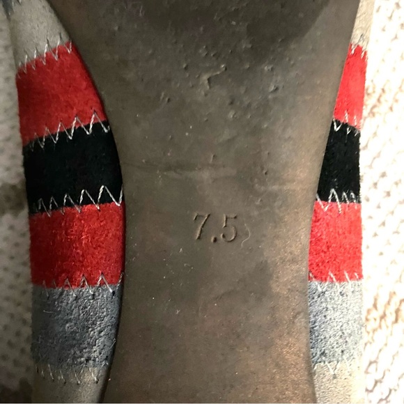 Soho Lab Multicolour Suede Ballet Flats Women’s Size 7.5 Boho Chic Style - Picture 8 of 10